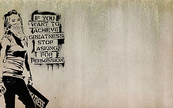 Banksy, Mobile art , Artist's digital creations, Portable graffiti HD wallpaper