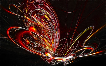 Abstract Butterfly, colorful, abstract, butterfly, glow, fractal, beauty HD wallpaper