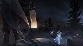 League Of Legends, Kindred, Kindred (League Of Legends), Lamb, Wolf HD wallpaper