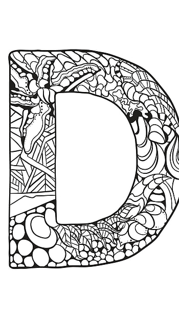 D Letter, Design HD phone wallpaper