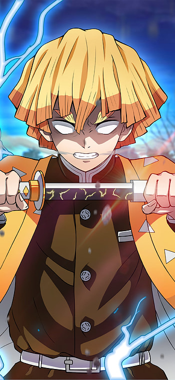 Zenitsu Agatsuma Lightning Strike - Demon Slayer Anime , Zenitsu Agatsuma, Anime, Demon Slayer: Kimetsu no Yaiba HD phone wallpaper