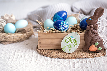 Easter Bliss : Holiday Eggs & Chocolate Bunny Delight, holiday, Easter HD wallpaper