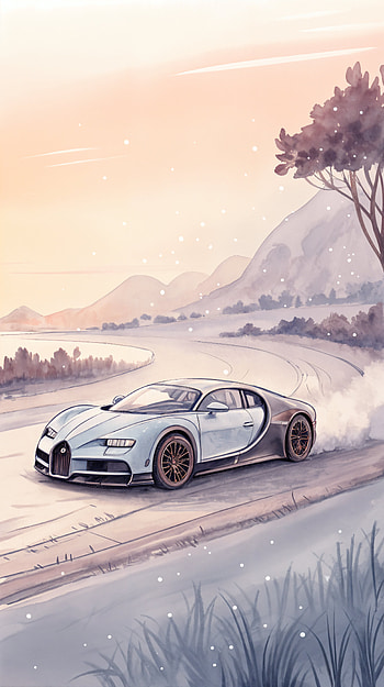 Bugatti Bliss: Stunning for Car Enthusiasts, car, landscape, luxury HD phone wallpaper