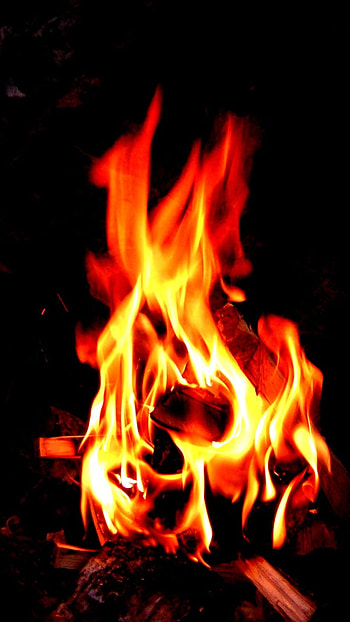 Fire, Red Fire, Fire Aesthetic HD phone wallpaper