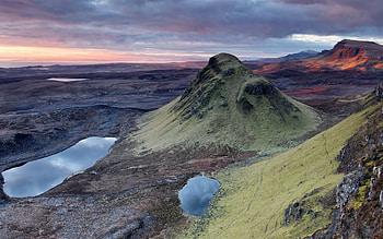 Mountain range, Sunrise, Tree, National Geographic HD wallpaper
