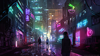 The Exchange Street , artist, artwork, digital-art, artstation HD wallpaper