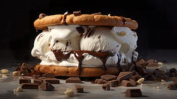 Ice Cream Cookies, ice cream sandwich, food, ice cream HD wallpaper