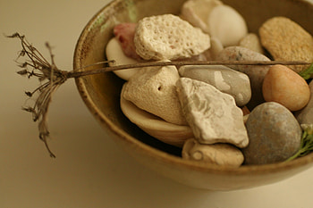 Still Some Use , stone, bowl, death, flower HD wallpaper