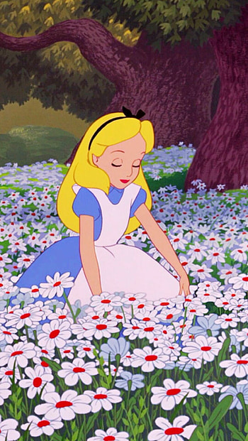 Alice In Wonderland, Disney classic, Whimsical fantasy, Vibrant characters HD phone wallpaper