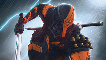 Deathstroke, Batman's enemy, Supervillain, Dark aesthetic HD wallpaper