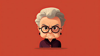 AI-Generated Grandmother Portrait, AI Art, woman, Grandmother HD wallpaper