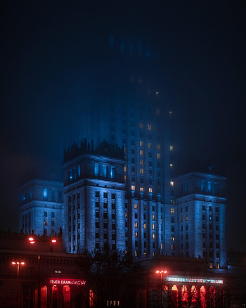Cities, Architecture, City, Building, Evening, Glow, Tower HD phone wallpaper