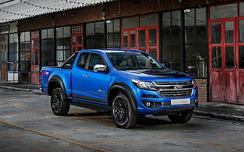 Chevrolet Colorado, blue, pickup truck HD wallpaper
