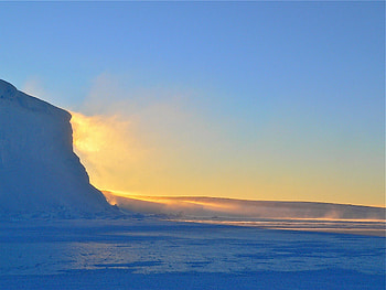 Nature, Sky, Ice, Antarctica, Iceberg HD wallpaper