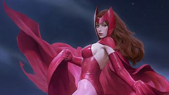 Wanda Maximoff Scarlet Fanart , wanda-vision, scarlet-witch, superheroes, tv-shows, artstation HD wallpaper