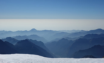 Alps Mountains Clear Sky , mountains, sky, snow, nature HD wallpaper