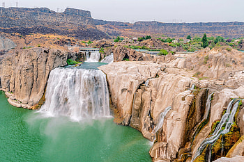 Shoshone Waterfall, Idaho, waterfall, nature, rocks, usa HD wallpaper