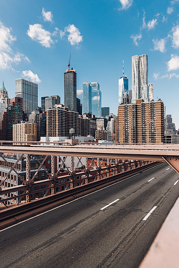 Cities, Sky, City, Building, Road HD phone wallpaper