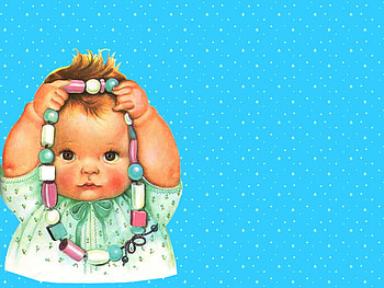 baby's dressing up, neklass, ababy, beautiful, innocent HD wallpaper