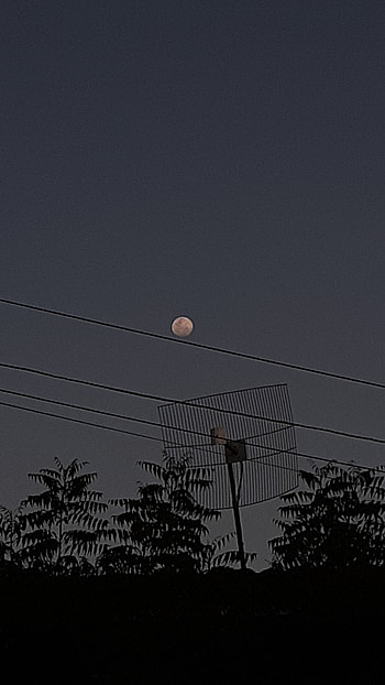 lua, sky, horizon, ceu HD phone wallpaper