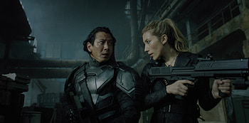 Altered Carbon, carbon, man, gun, altered, woman HD wallpaper