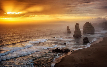 Earth, Sunset, Rock, Australia HD wallpaper