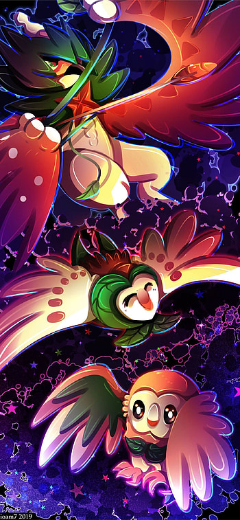 Rowlet, art HD phone wallpaper