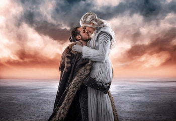 Jon Snow And Khalessi Love Cosplay , game-of-thrones-season-8, game-of-thrones, tv-shows, cosplay, jon-snow, daenerys-targaryen, artstation HD wallpaper