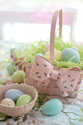 Eggs basket, Easter HD phone wallpaper
