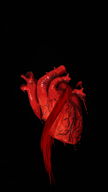 broken heart, art, human_body, broken_heart, blood HD phone wallpaper