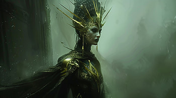 Sci-Fi Queen - Majestic Woman Ruler Background, Sci Fi, woman, queen, fantasy, character design HD wallpaper