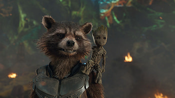 Rocket and Baby Groot, , backgrounds HD wallpaper