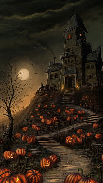 Halloween, Haunted House HD phone wallpaper