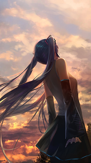 Hatsune Miku, Hatsune Miku, Anime, Vocaloid HD phone wallpaper