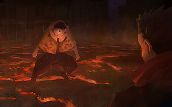 Jogo VS Sukuna, Jogo (Jujutsu Kaisen), Sukuna (Jujutsu Kaisen), Anime, Jujutsu Kaisen HD wallpaper