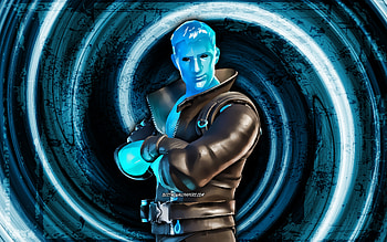 Slurp Jonesy, blue grunge background, Fortnite, vortex, Fortnite characters, Slurp Jonesy Skin, Fortnite Battle Royale, Slurp Jonesy Fortnite HD wallpaper