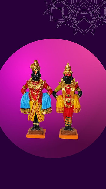 Vitthal, Beautiful, Purple Background HD phone wallpaper