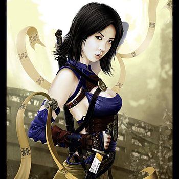 Samurai Girl, sexy, anime, cg, fantasy, pretty, samurai, girl, beauty HD wallpaper