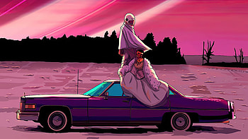 Moment Together , artist, artwork, digital-art, synthwave HD wallpaper