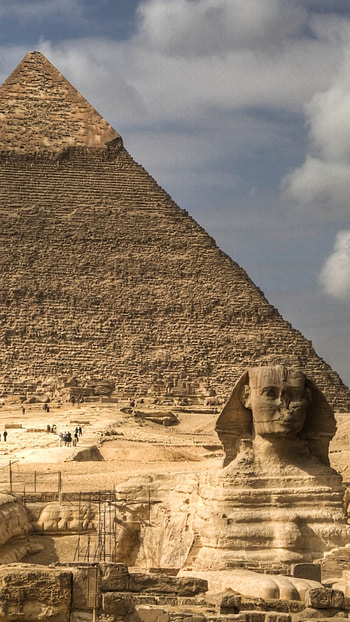 Ancient Egyptian Sphinx, Zoey Mercado, Travels, Sphinx HD phone wallpaper