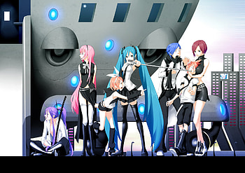 Vocaloid, hatsune miku, meiko, kaito, boys, anime, megurine luka, kagamine rin, girls, kamui gakupo, kagamine len HD wallpaper