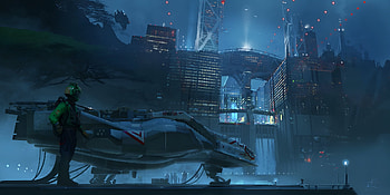 Starfield City, video game, Starfield HD wallpaper