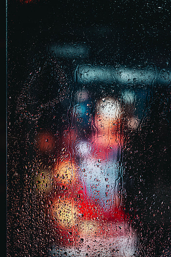 Rain, Drops, Macro, Wet, Glass HD phone wallpaper