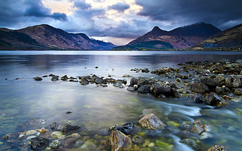 Landscape, Rivers, Mountains HD wallpaper