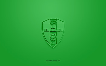 CD Real Tomayapo, creative 3D logo, green background, Bolivia Primera Division, 3d emblem, Bolivian football Club, Bolivia, 3d art, football, CD Real Tomayapo 3d logo HD wallpaper