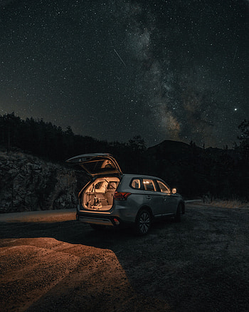 Nature, Night, Cars, Car, Machine, Journey HD phone wallpaper