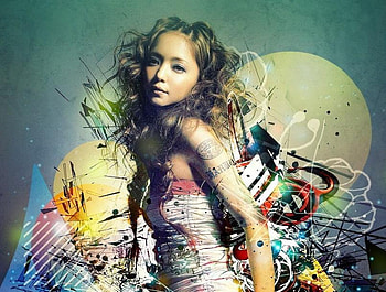 Can You Hear Me, colorful, girl, model, fantasy HD wallpaper