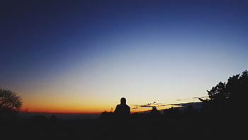 Nature, Sunset, Sky, Silhouette HD wallpaper