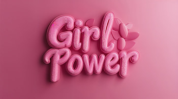 Empowerment in Pink: Girl Power, pink, girl power, typography, empowerment, Feminism HD wallpaper