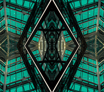 Architecture, Miscellanea, Miscellaneous, Design, Construction, Symmetry, Geometry, Mirror, Mirrored HD wallpaper